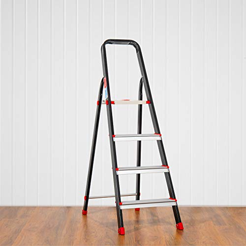 Image of Prestige PCBL Cleanhome Aluminium Ladder, 4 Steps -Multicolor