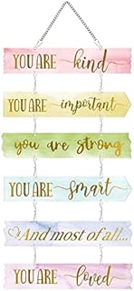 Unicorn Rainbow Room Decor for Girls Teens, Motivational Wall Art Bedroom Decor, Cute Kawaii Unicorn Decorations for Girls Room, Toddler Girl Wall Decor Pink Baby Little Princess Girl Present