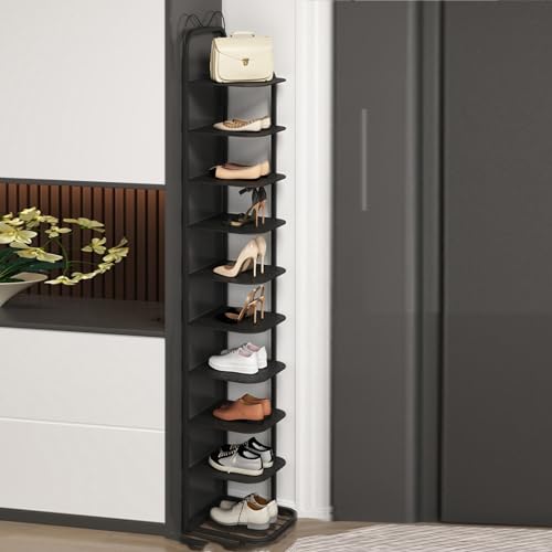 Étagère à chaussures pour petit espace solution verticale étroite 10 niveaux - 2