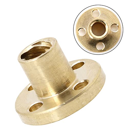 Lysee 3D Printer Parts & Accessories - 2pcs 8mm Type T Start Lead Screw Nut Brass for CNC 3D Printer Parts Printer Z Axis