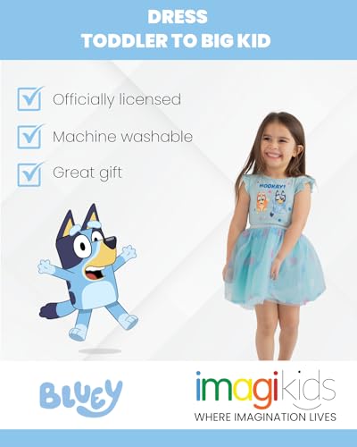 Bluey Bingo Toddler Girls Dress 5T Blue thumb #1