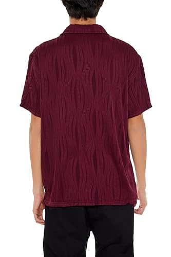 Camiseta Polo ajustada de hombre Forever 21 con textura y cuello en V miniatura 5