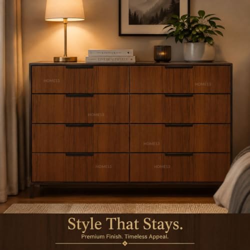 Image of HOME13 Wood Contact Paper Peel and Stick Wood Grain Wallpaper for Countertops Self-Adhesive Removable Waterproof Brown Vinyl Wall Paper for Furniture Kitchen