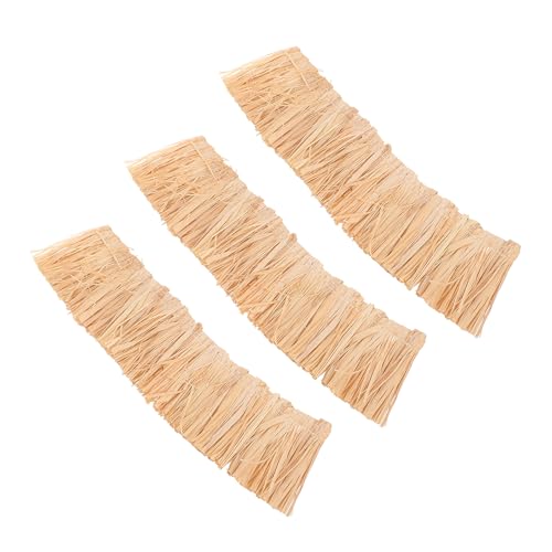 AKOOSY 3 Stück künstliches strohdach Stroh deko puppenhaus DIY...