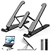 Produktbild LUXSURE Laptopständer höhenverstellbar Laptophalterung Rutschfester Ständer Verstellbarer Notebook Ständer Kompatibel für Laptops (11-17Zoll),Universale Laptop Zubehör,Ergonomisch Stander, ABS