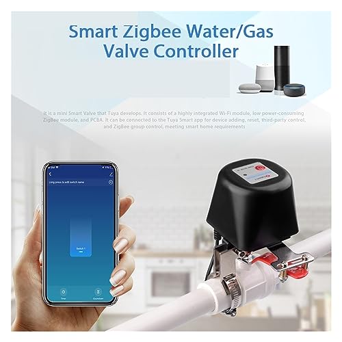 Vanne d'eau Zigbee contrôleur d'arrêt connecté gaz intelligent pour maison domotique