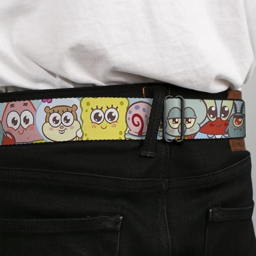 Cinturón Bob Esponja SquarePants con hebilla metálica original para vaqueros 4