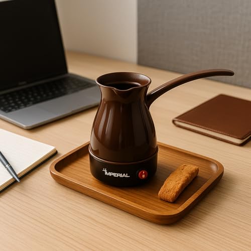 Imperial Electric Turkish Coffee Maker 600W Fast Heating System 0.3L Compact Capacity Elegant Design Coffee Machine for Authentic Turkish Coffee Preparation Easy-to-Use Home and Office Coffee