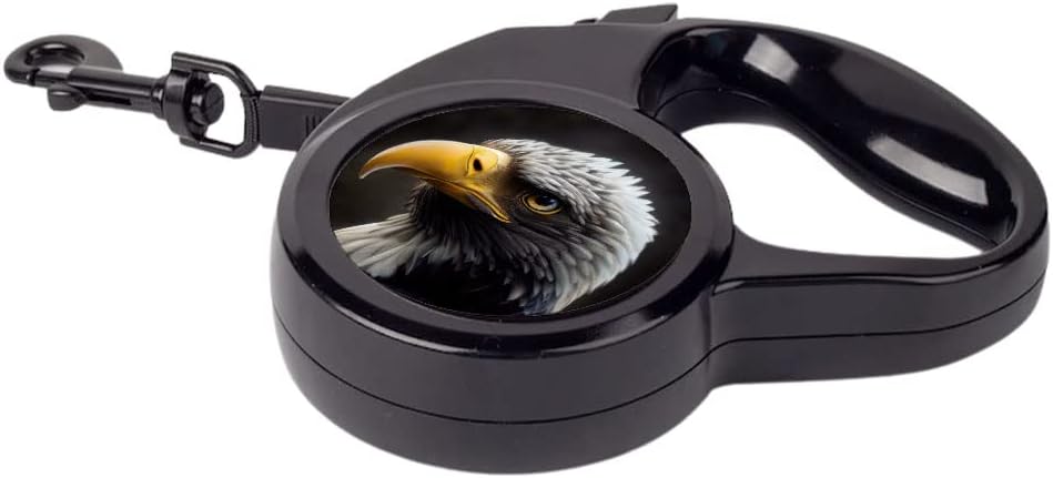 Bald Eagle Retractable Pet Leash - Cool Leash - Illustration Dog Leash - 118 inches