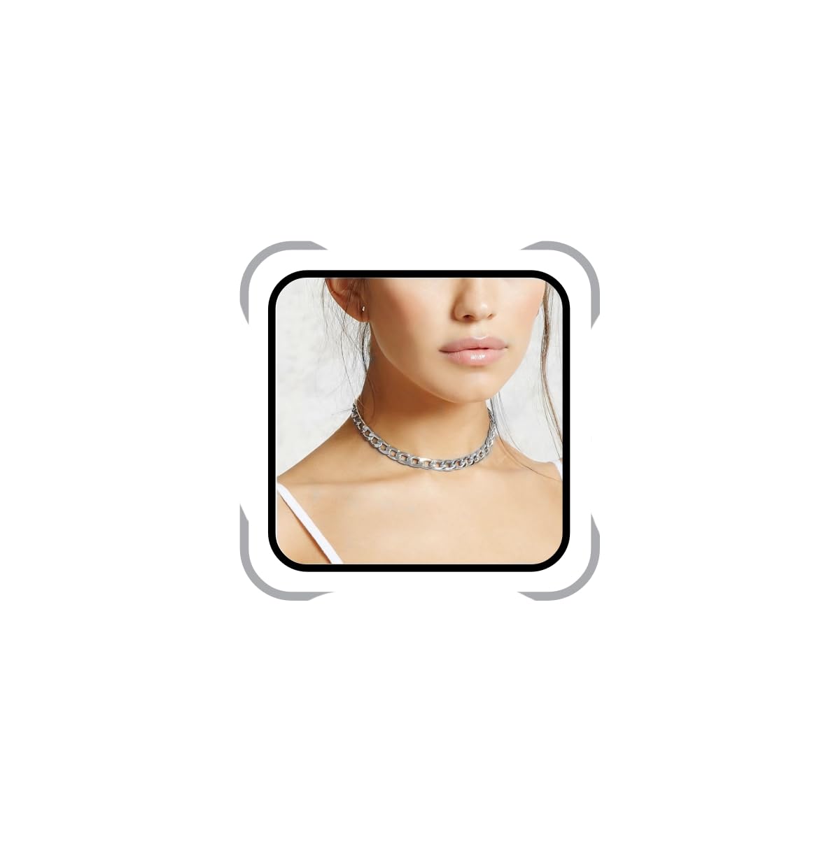 Cathercing Women Chain Choker Necklace Big Link Necklace for Women
