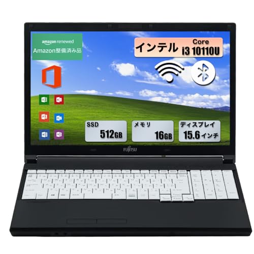 �y�����ςݕi�z�y�ʃm�[�g�p�\�R�� �x�m�� LIFEBOOK A5510 ��10���� �C���e�� i3 10110U(2.1Ghz) /������16GB/15.6�C���`1366x768 /Windows 11��office 2019����/DVD����/HDMI/W