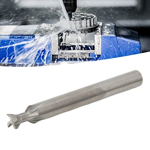 Image of Dovetail End Mill Cutter, Hardened Alloy 4 Flute Slotting Milling Tool for Industrial Machining Universal Shank 5mm Shank 5 x 60 Degree x 50L 1 Piece