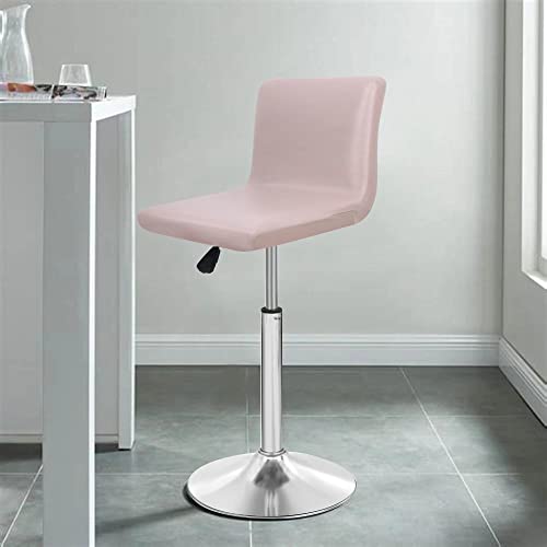 Deisy Dee Waterproof Bar Stool Chair Covers, Pu Leather Barstools Chair Covers , Spandex Slipcover For Short Stool Chairs (Khaki, 2) #TOP1