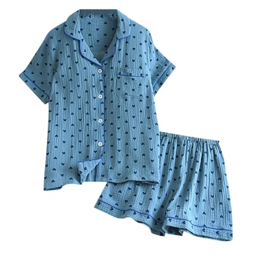 Pyjama femme doux en crêpe pour des nuits d'été fraîches