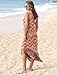 Sampeel Maxi Dresses for Women Vacation 2025 V Neck Long Sundresses Summer Materinity Dress Loose Fit XXL