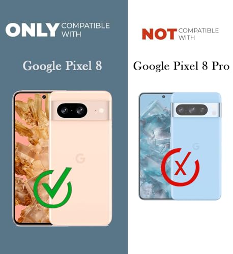 Image of Jkobi Back Cover for Google Pixel 8 (Silicone Clear Shockproof Case with Camera Protection | Soft and Flexible | Transparent)