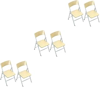 Totority 6 Pçs Cadeira Dobrável Para Casa De Bonecas Decoração Em Miniatura Para Bonecas Em Miniatura Cadeira Dobrável Para Cabelo Suporte Para Telefone Mini Cadeira De Estar Para Bonecas