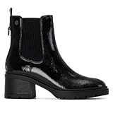 XTI - Botín Mujer Negro - Calzado Cómodo y Versátil - Moda casual - Modelo 14427701 (Talla 39)