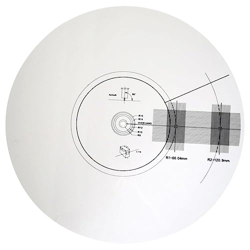 BUTIFULSIC ビニールレコードキャリブレーションプレート ターンテーブル用調整ツール 高精度距離ゲージ 滑り止め 音楽アクセサリー