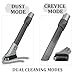 Crevice Duster Tool for Shark HV322 HV301 NV752 NV650 NV800 NV151 ZD201 LA502 AZ2001 HZ2002 Rotator/Rocket/Duoclean/APEX/Navigator Vacuum Cleaners Extended Reach Attachments Brush