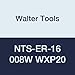 Walter Tools NTS-ER-16 008W WXP20 Carbide NTS Threading Inserts, External Thread, Full Profile, Whitworth (Pack of 10)