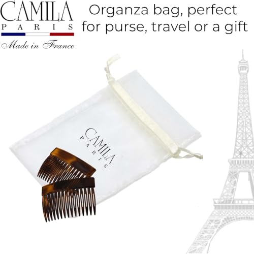 Image of Camila Paris CP2942 Hair Side Comb, 3 inch Small French Twist Hair Combs Clips