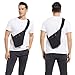 VADOO Sling Bag for Men and Women, Anti theft Crossbody Bag Lightweight Left Shoulder Chest Bag for Travel Gym