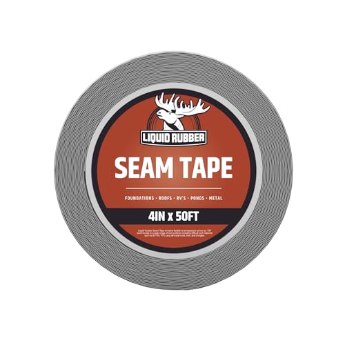 Liquid Rubber Waterproof Seam Tape, Multi-Surface Butyl Tape, 4 in x 50 Ft - Detailed View