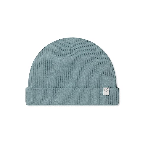Image of MORI Baby Unisex Stretchy Ribbed Hat for Boys and Girls - Viscose from Bamboo - Warm Casual Beanie - Soft Toddler Headwear