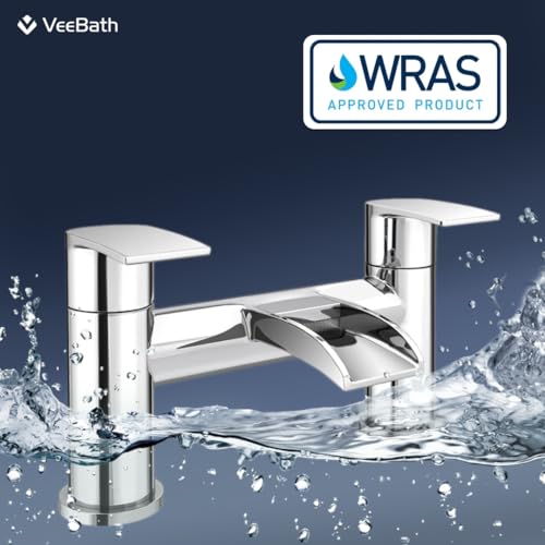 Mitigeur de baignoire cascade VeeBath chrome brillant