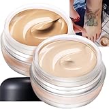 Waterproof Tattoo Cover Up Makeup for Men and Women - Full Coverage Body Concealer for Bruises and Tattoos