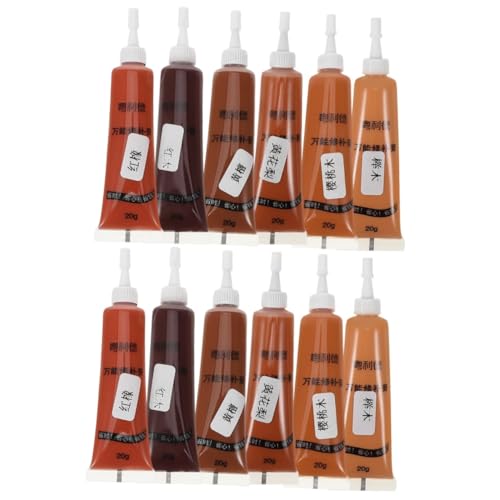 DIYEAH 12pièces Pâte De Réparation Pour Meubles Outil De Restauration Pâte De Réparation Des Rayures Pour Meubles Et Sols