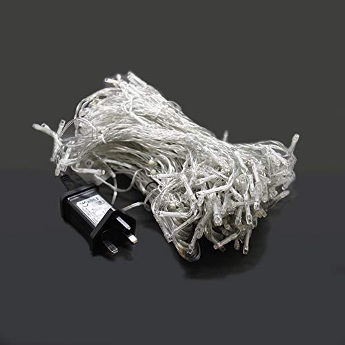 LightsGo 200LED Curtain Lights 2x2m Mains Powered Fairy Lights (Warm White) Perfect Decorative Lights, Christmas, Festive, House Decoration Lights - Image 3