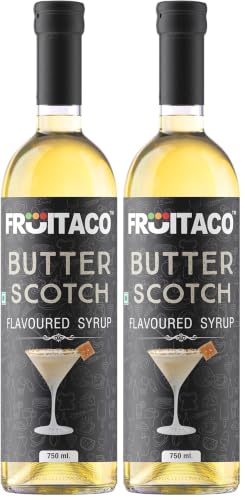 Image of Fruitaco Butterscotch Mocktail Syrup: Indulge In Irresistible Flavor Perfect For Crafting Memorable Mocktails And Flavorful Cocktails, 1 Count (Pack of 2)