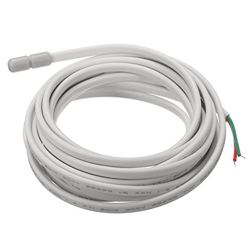 C-FUNN Sonde De Température Électrique De 3M 10K? pour Le Thermostat du Système De Chauffage Au Sol 20X5Mm - Image 3