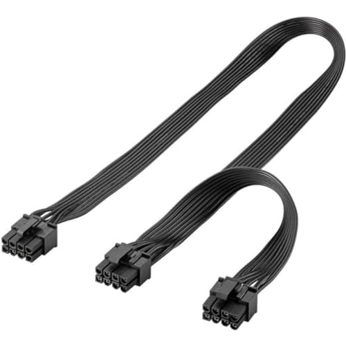 goobay 59714 - Cable de alimentación de 8 Pines Hembra a Doble 6 + 2 Conectores para Cable PCIe/Conectar Tarjetas gráficas de 6 Pines y 8 Pines, Tarjetas gráficas PCI Express