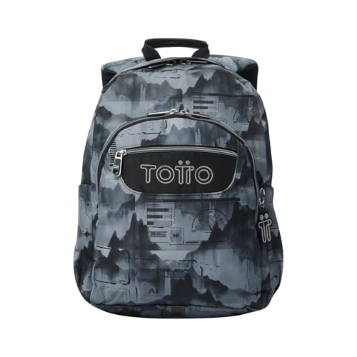 Mochila escolar TOTTO de 20 litros adaptable a carro con bolsillo de ordenador 14"
