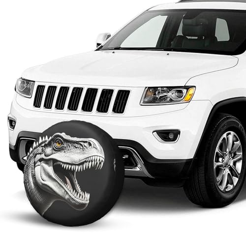 Image of Dinosaur Spare Tire Cover Wheel Protector Weatherproof Wheel Cover Universal Decorative Accessories for Camper RV SUV Travel Trailer 16 inch