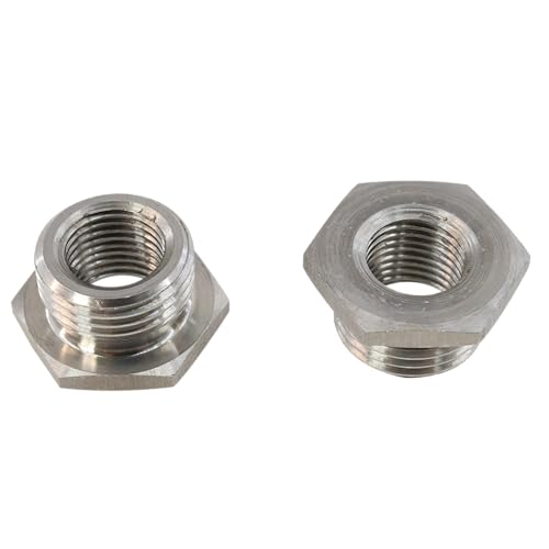 Stainless Adapters Reduce 02 O2 Sensor Ports Bungs 18MM to 12MM Plug for Dyna Fat Bob Softail Sportster 883 1200 Touring Electra Glide Ultra Road King Street Glide rike Tri-Glide