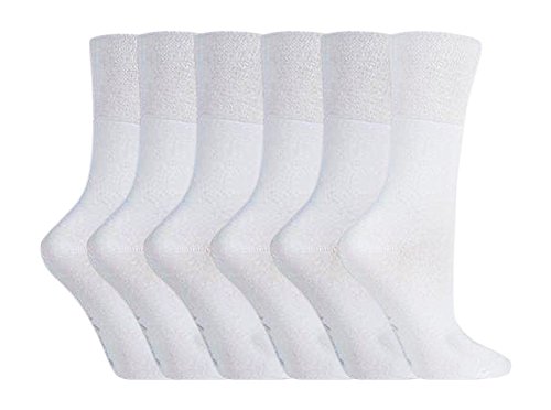 Gentle Grip Ladies Socks 6 Pairs (GG67)