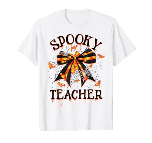 Spooky Teacher Halloween Spooky Season Matching Family Witch T-Shirt