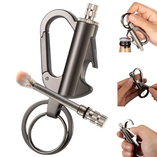 Keychain Ligh/TER Permanent Match Infinity Ligh/TER with Multitool Keychain Bottle Opener Reusable Waterproof Match Strike Permanent Match Ligh/TER Cool Ligh/TER Waterproof Matches for Camping