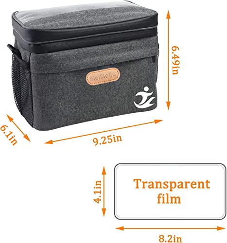 Meimesu Bicycle Handlebar Bag For Bike Accessories - Waterproof Cycling Phone Holder Mount Front Bag, Bike Basket With Pocket Cold And Warm Insulation ​Bikes Storage Pouch For Cycling Men Women Outdoor, Adults/Kids Gift-Gray #TOP3