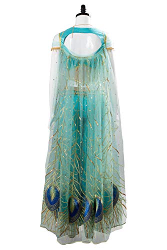 Women Jasmine Costume Halloween 2019 Princess Cosplay Dress Up Deluxe Dress Outfit (S, Adult 2) #TOP2