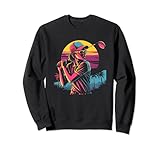 Golferin Retrowave Golflehrer Golfunterricht Sweatshirt