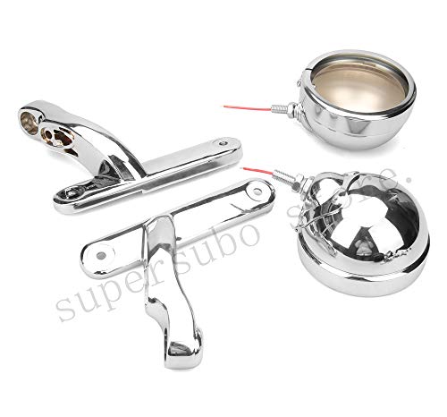 INDNICE Chromed fog lamp housing electra glide fog light bracket road king LED 4.5'' passing light bracket For harley davidson motorcycle