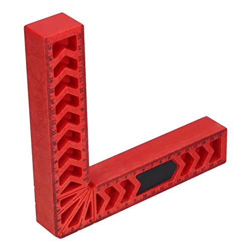 Leapiture 90 Degree Positioning Square Right Angle Corner Clamps Woodworking Clamping Aid Ruler Accurate for Woodworking