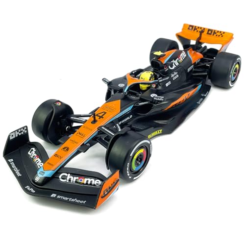 1:24 Scale F1 McLaren MCL60 Model Toy Car Metal Diecast Toy Vehicle, Formula 1 Team 2023 Australian Grand Prix, Lando Norris 4, Toys for Boys Kids Gifts, Men Collection, Home Office Décor, Black