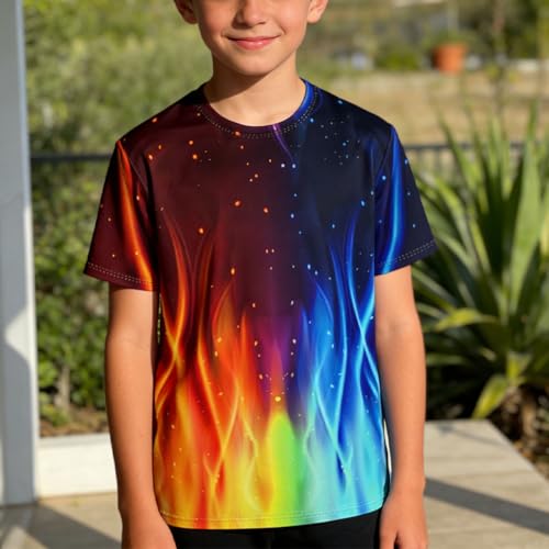 Image of LAIDIPAS Boys Girls 3D Graphic T-Shirt Short Sleeve Tops Tees 6-16 Years