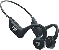 Fone de Ouvido Condução Óssea F921 Bluetooth Sem Fio Esportivo À Prova de Suor com Entrada Cartão SD